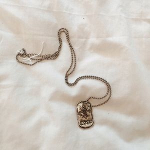 Long Dog Tag Necklace